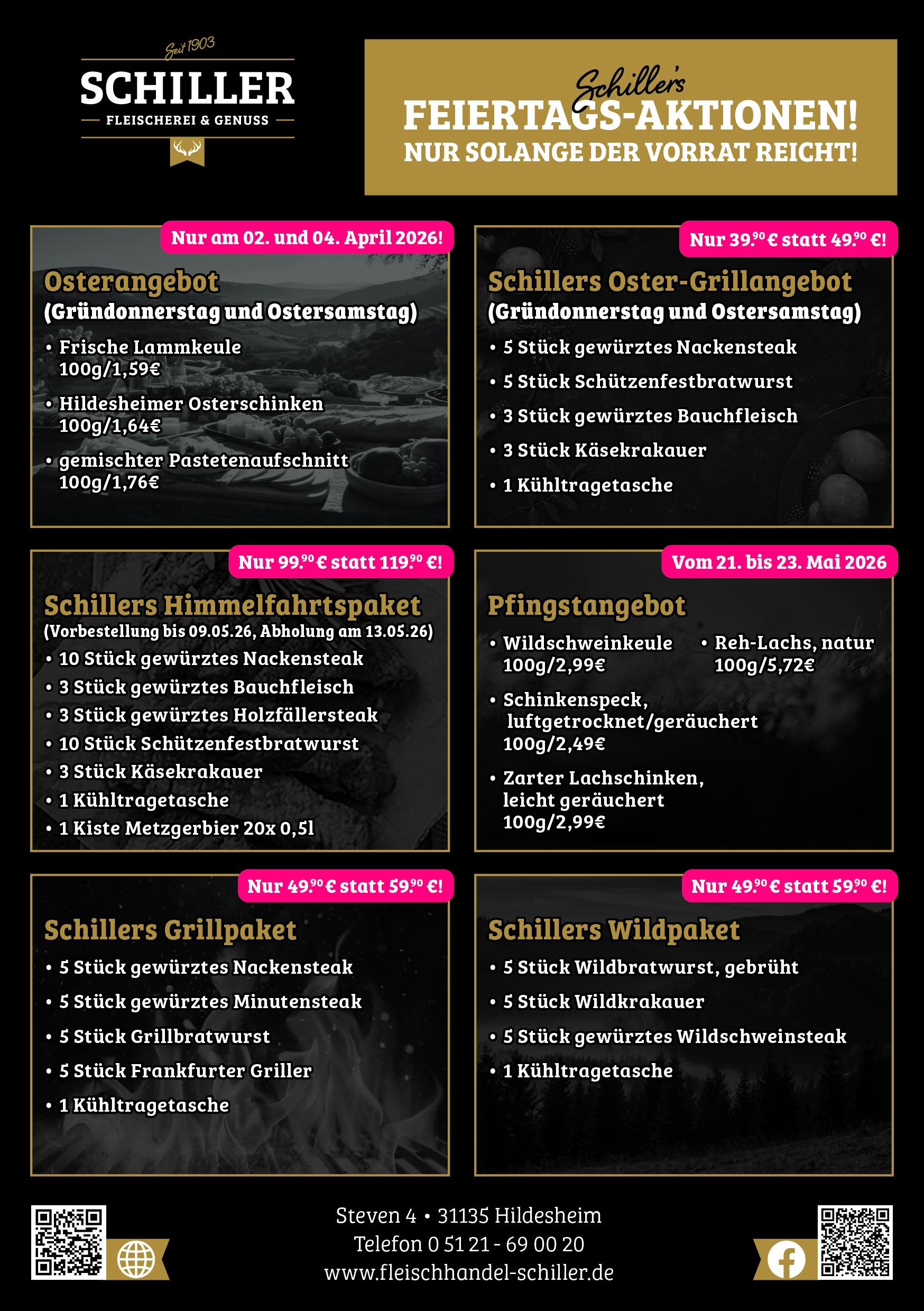 Schillers Angebotspakete